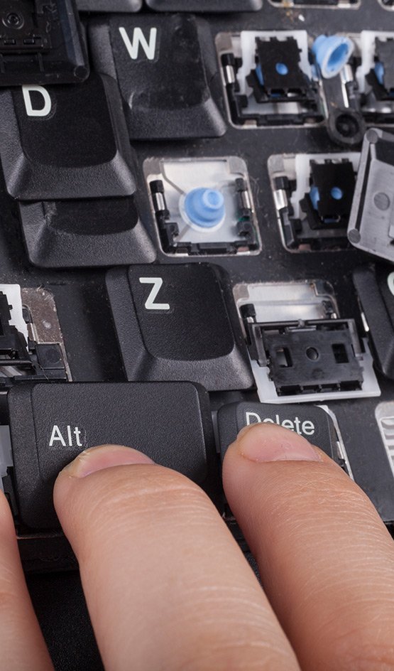 Teclado quebrado